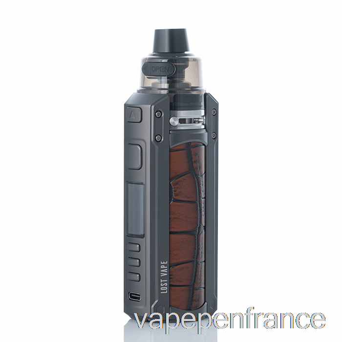 Perdu Vape Ursa Quest 100w Pod Mod Kit Gunmetal / Stylo Vape En Cuir De Crocodile